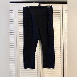TJ Maxx black crop leggings. With pockets. Worn once. Size XL